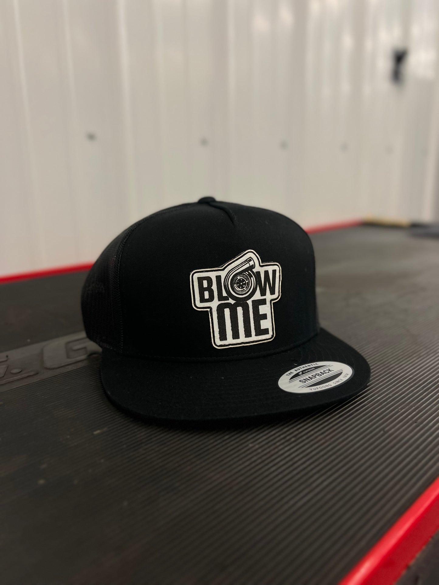 Blow Me Leather Patch Hat